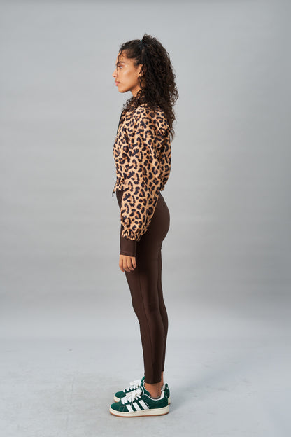 Cheetah Cropped Waterproof Jacket